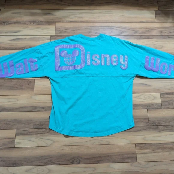 EUC! Walt Disney World Spirit Jersey Blue And Purple Ariel Theme Adult XL - Picture 1 of 13